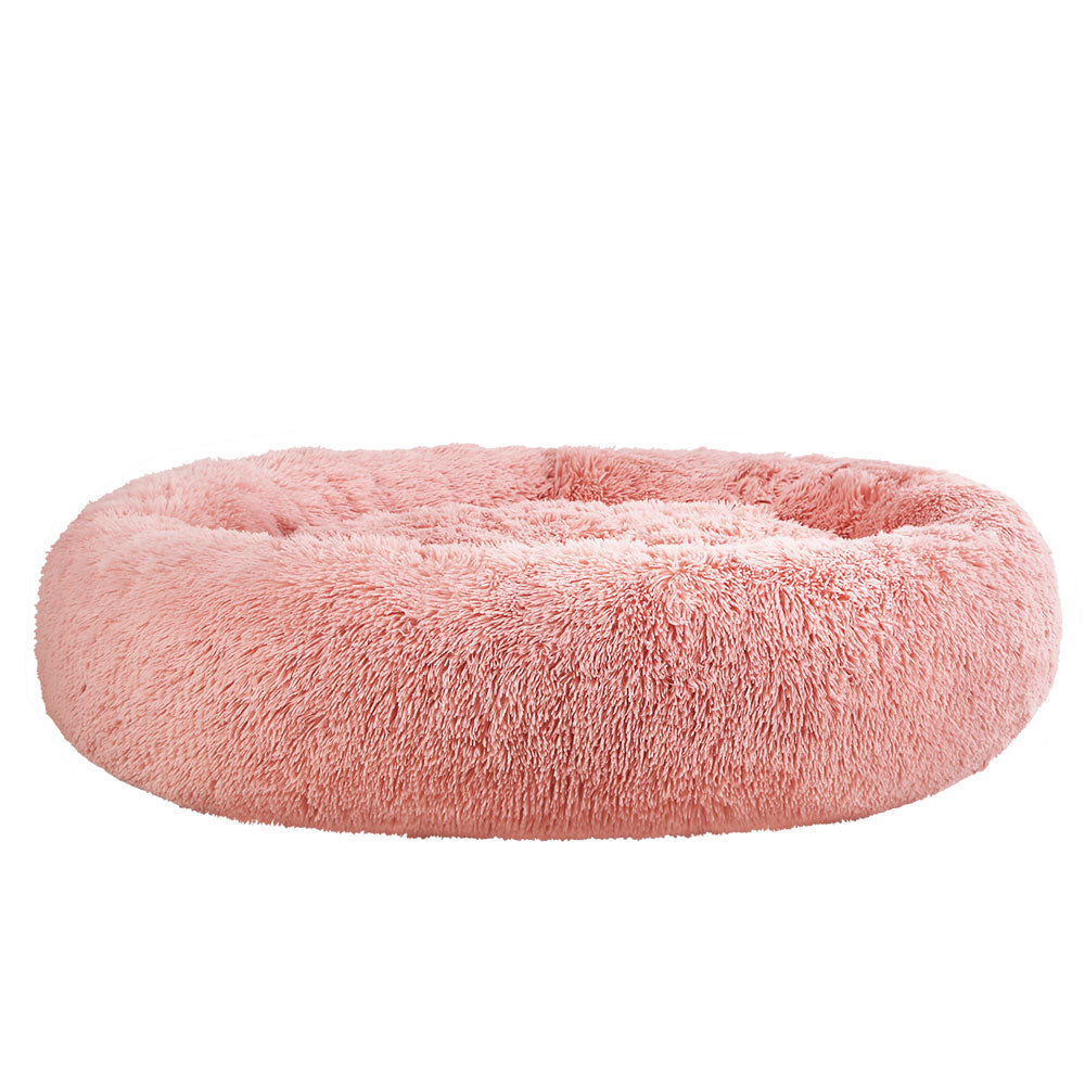 i.Pet 110cm calming pet bed, extra large, pink