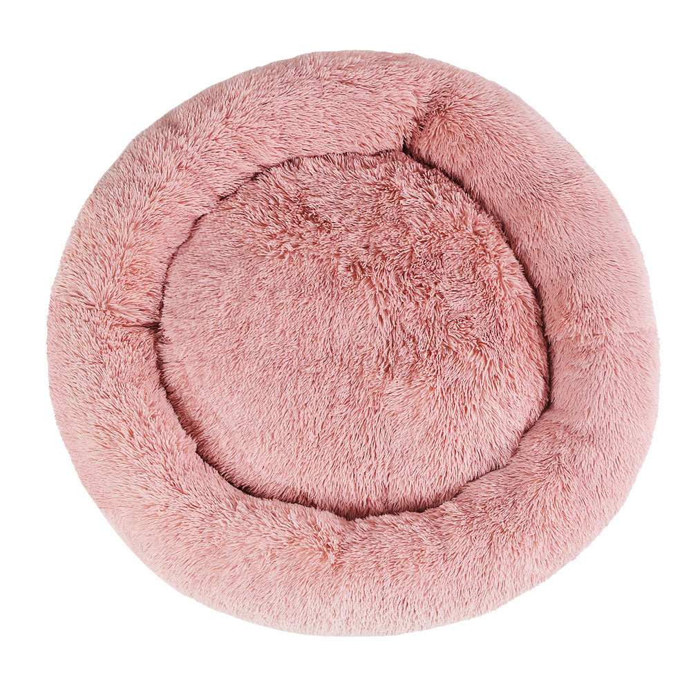 i.Pet 110cm calming pet bed, extra large, pink