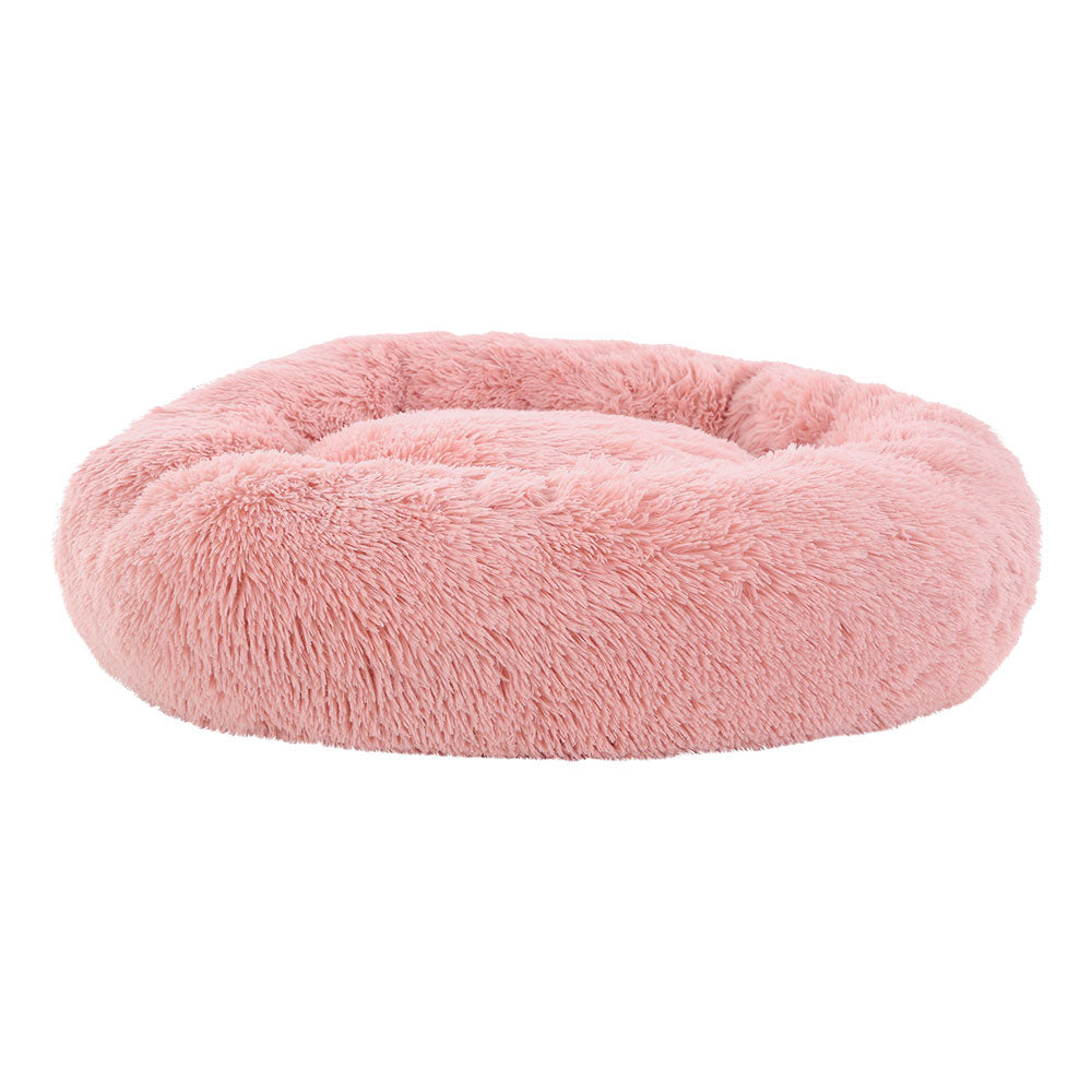i.Pet 90cm calming pet bed, large, pink