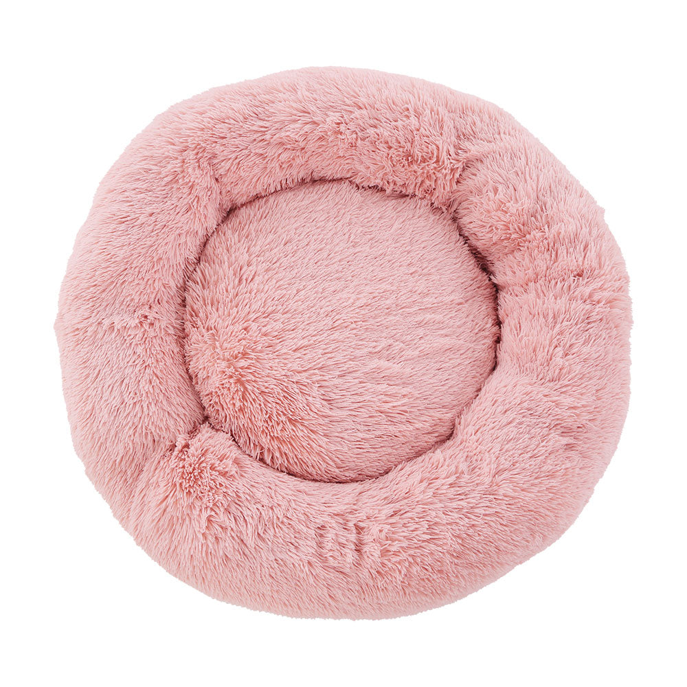 i.Pet 90cm calming pet bed, large, pink