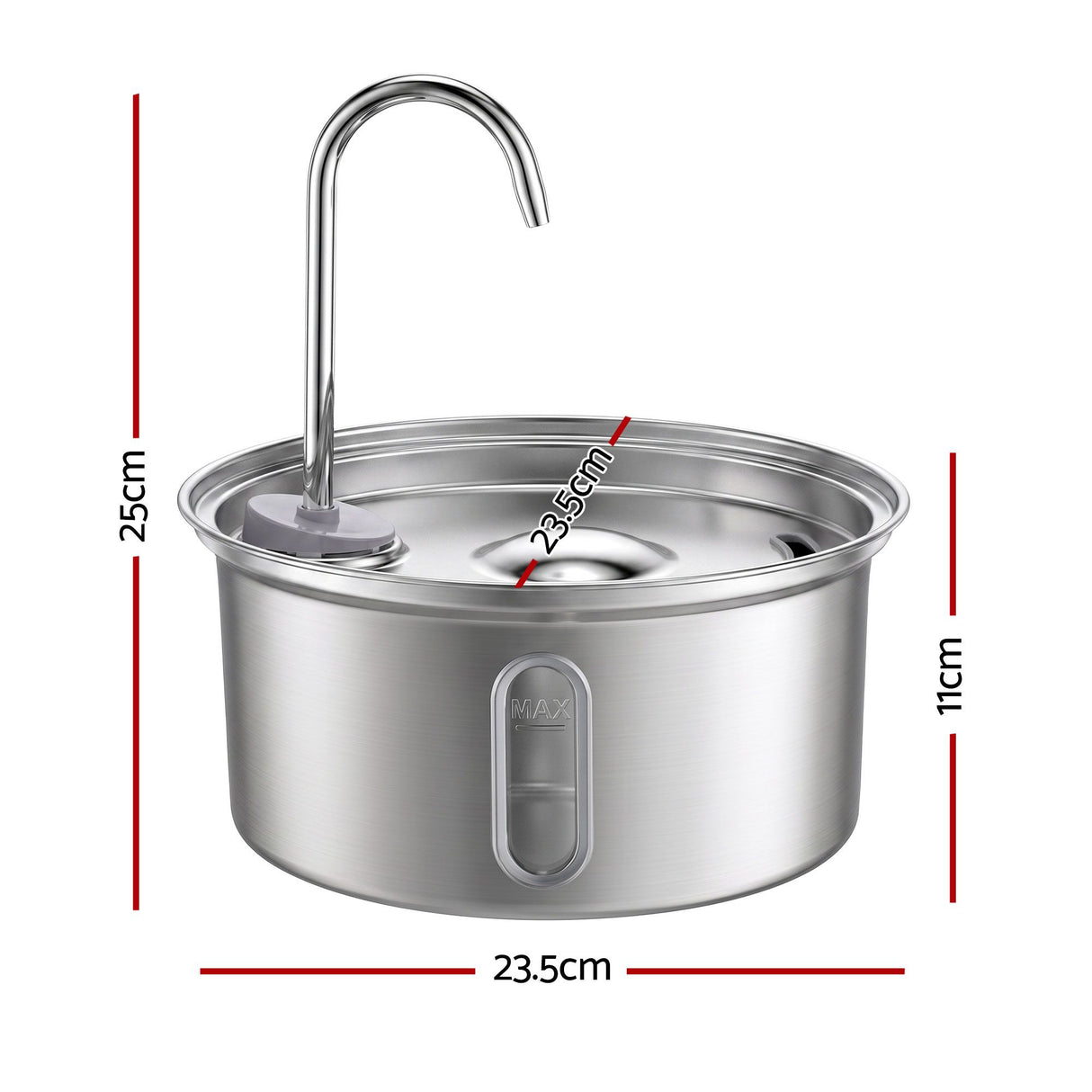 i.Pet 3.2L Cat Water Fountain Pet Feeder Dog Drinking Dispenser 304 Stainless Steel - Shoppers Spot Pet Care > Cat Supplies > Cat Bowls, Feeders & Waterers - Alternate view 3