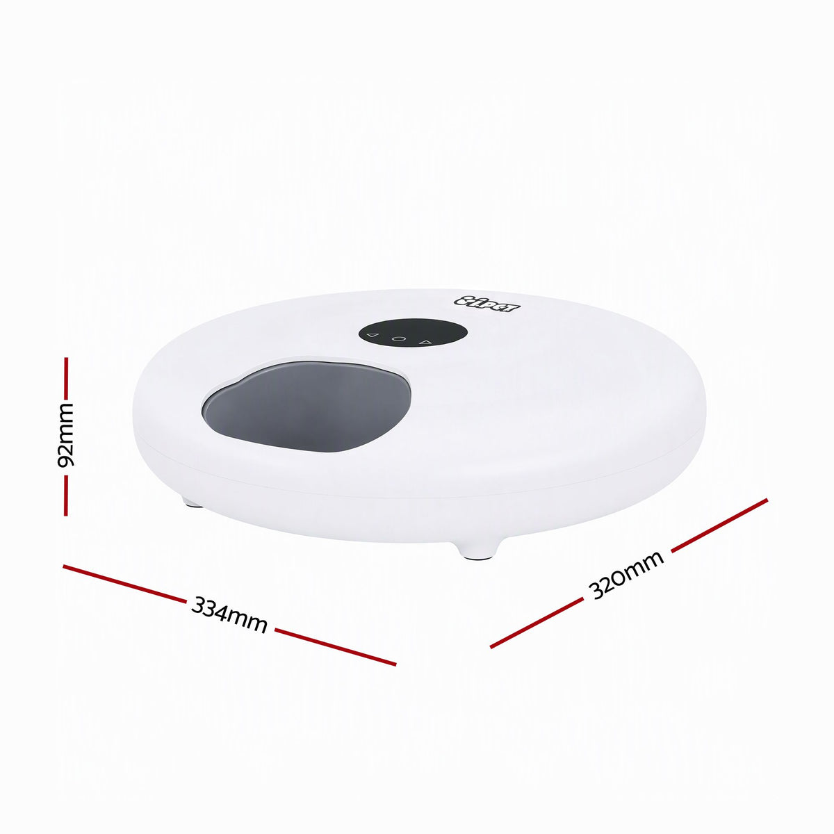 i.Pet Automatic Cat Feeder Wet & Dry Food 6 Compartments Per 150ml WiFi White.