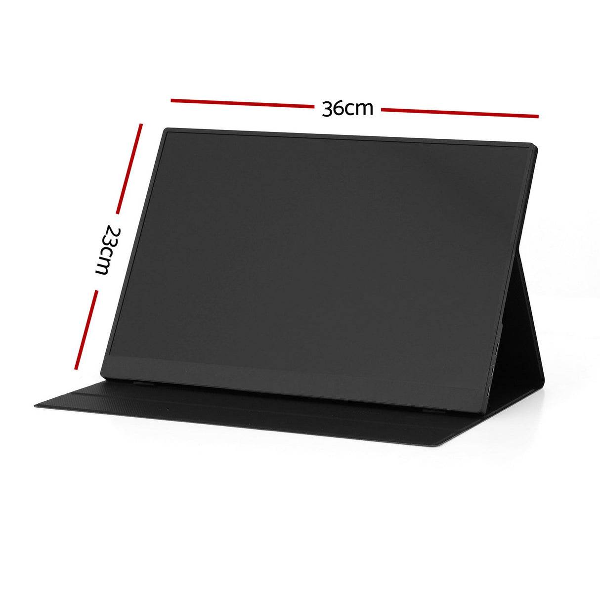 Devanti Portable Monitor Laptop Extender USB C Travel Display 16 Inch Black