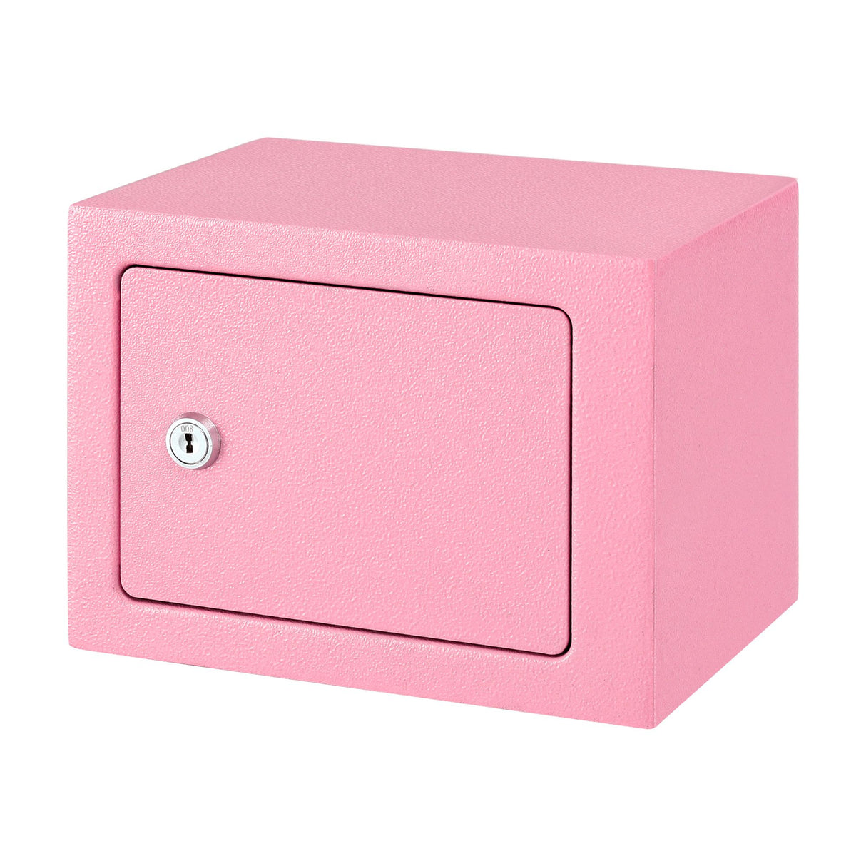 UL-Tech 6.5L Small Safe Box with Key Lock for Cash Mini Home Security Safe Pink