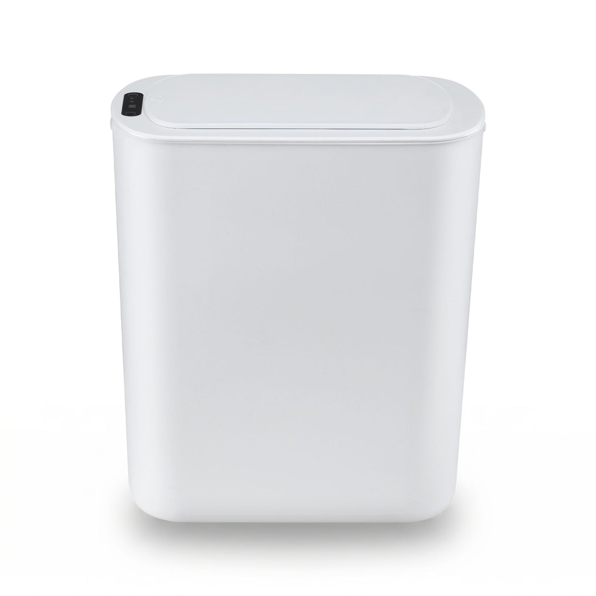 Devanti Automatic Trash Bin with Lid 21L Motion Sensor Kitchen Bin Touchless Garbage Can Plastic Slim Rubbish Bin with Liner Holder for Kitchen, Home, Office, White