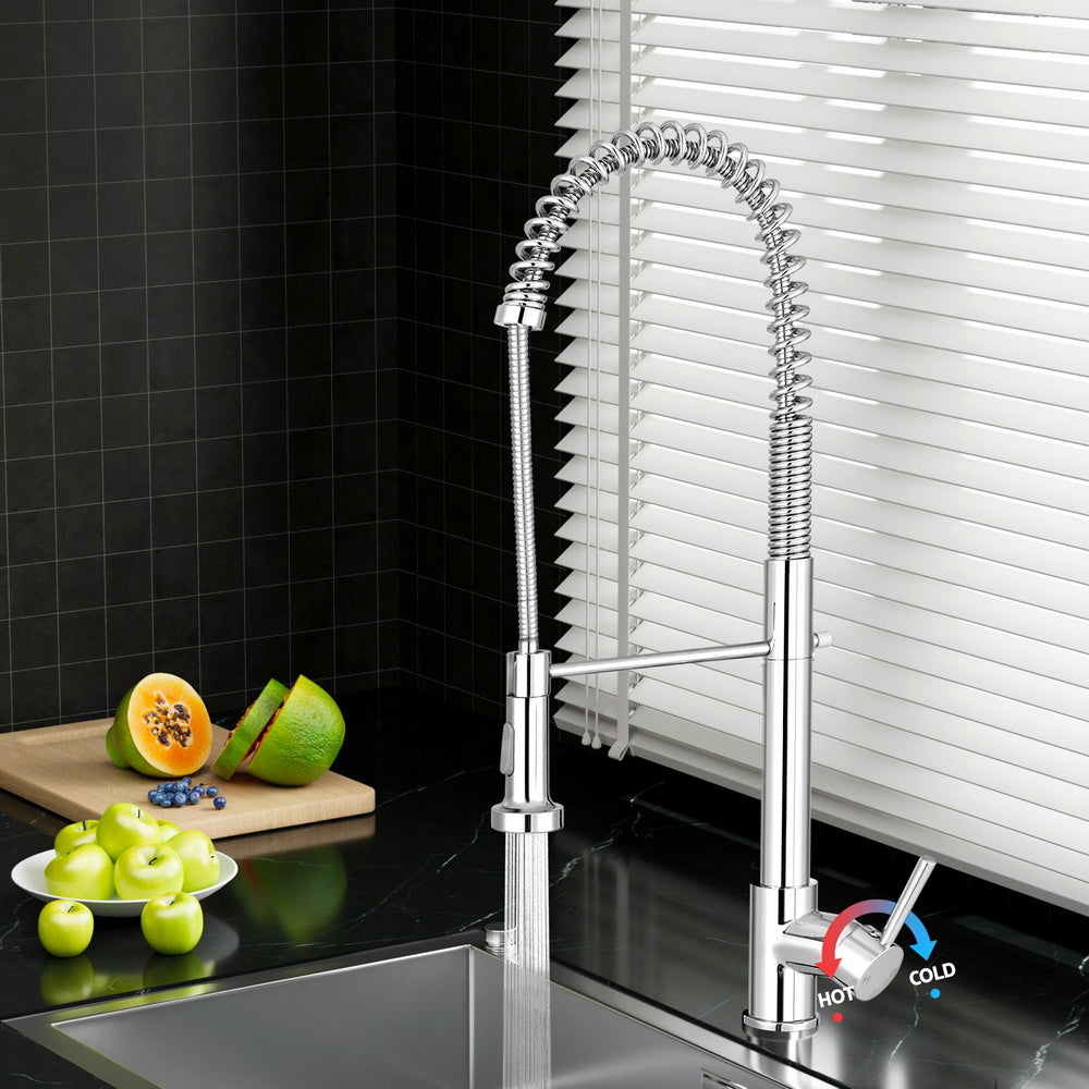 Cefito Kitchen Mixer Tap Pull Down 2 Modes Sink Faucet Basin Laundry Chrome
