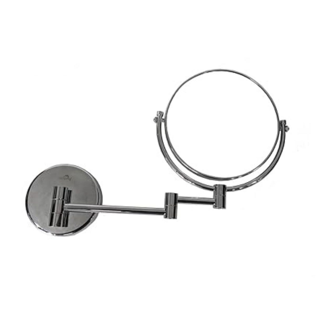 Dolphy Dual-Sided Wall Mount Makeup Mirror 8 Inch – 1X/3X Magnification, 360 Swivel, Silver Chrome, LED Vanity Mirror