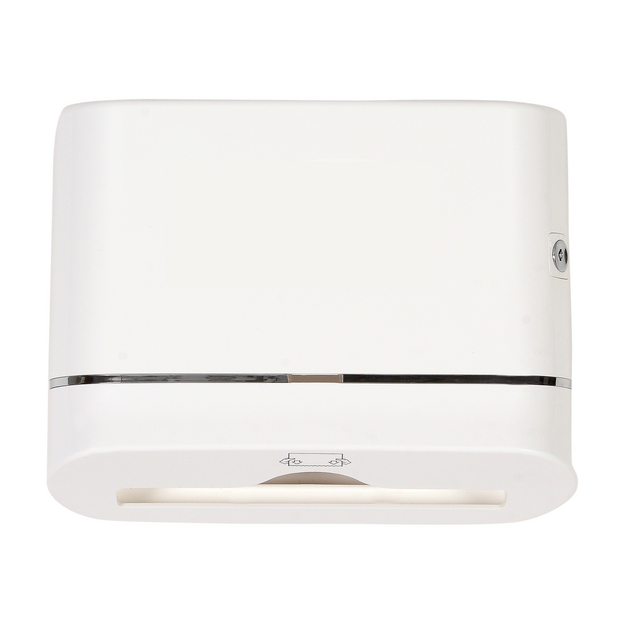 Ultraslim ABS Paper Towel Dispenser – White, Wall-Mounted, Space-Saving Design for M & Z Fold Towels