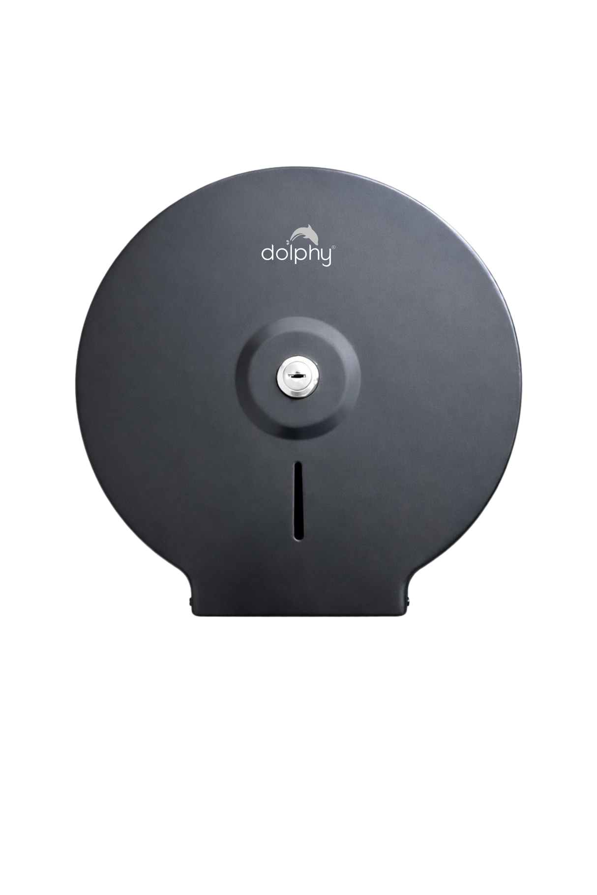Dolphy Jumbo Toilet Roll Dispenser Black Stainless Steel Lockable