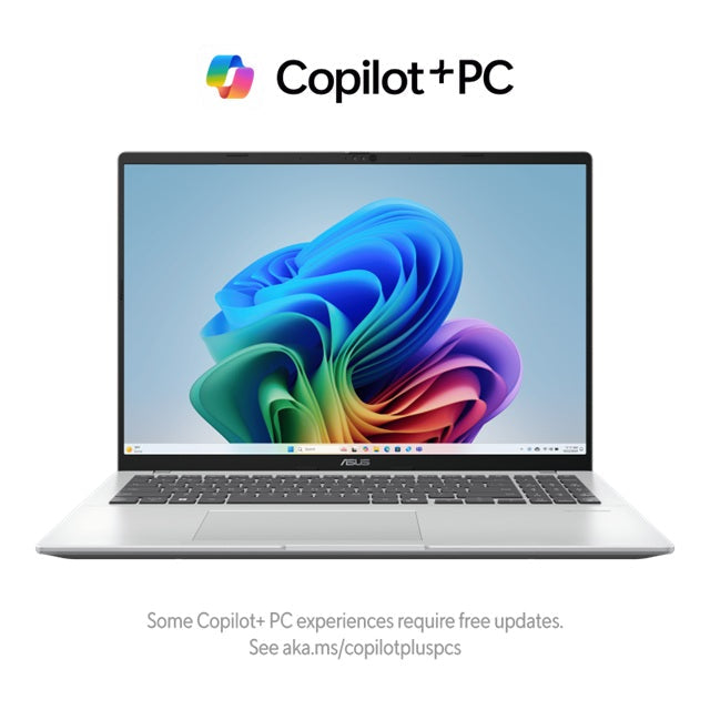 ASUS Vivobook 16 16'AMD RYZEN AI 5 330 WUXGA (1920 x 1200) 16:10 aspect ratio DDR5 16G 512G Cool Silver Win11 Home 1.9kg 1yr wty NotebokQ3