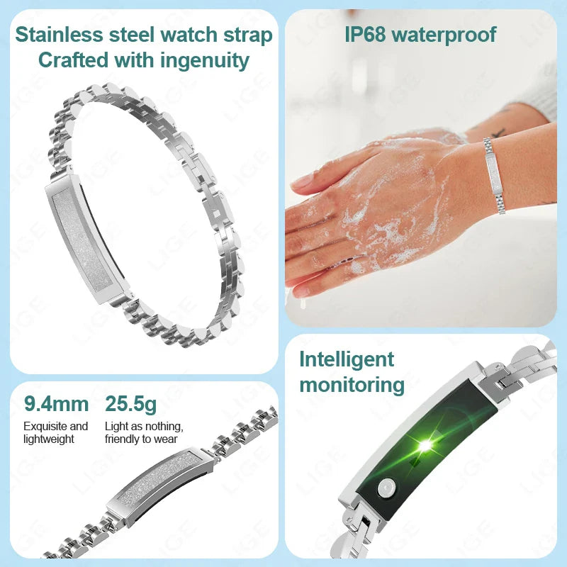 No-Screen Smart Watch Silver