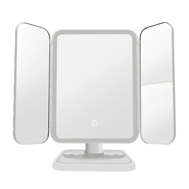 Trifold LED Makeup Mirror Beauty Lights