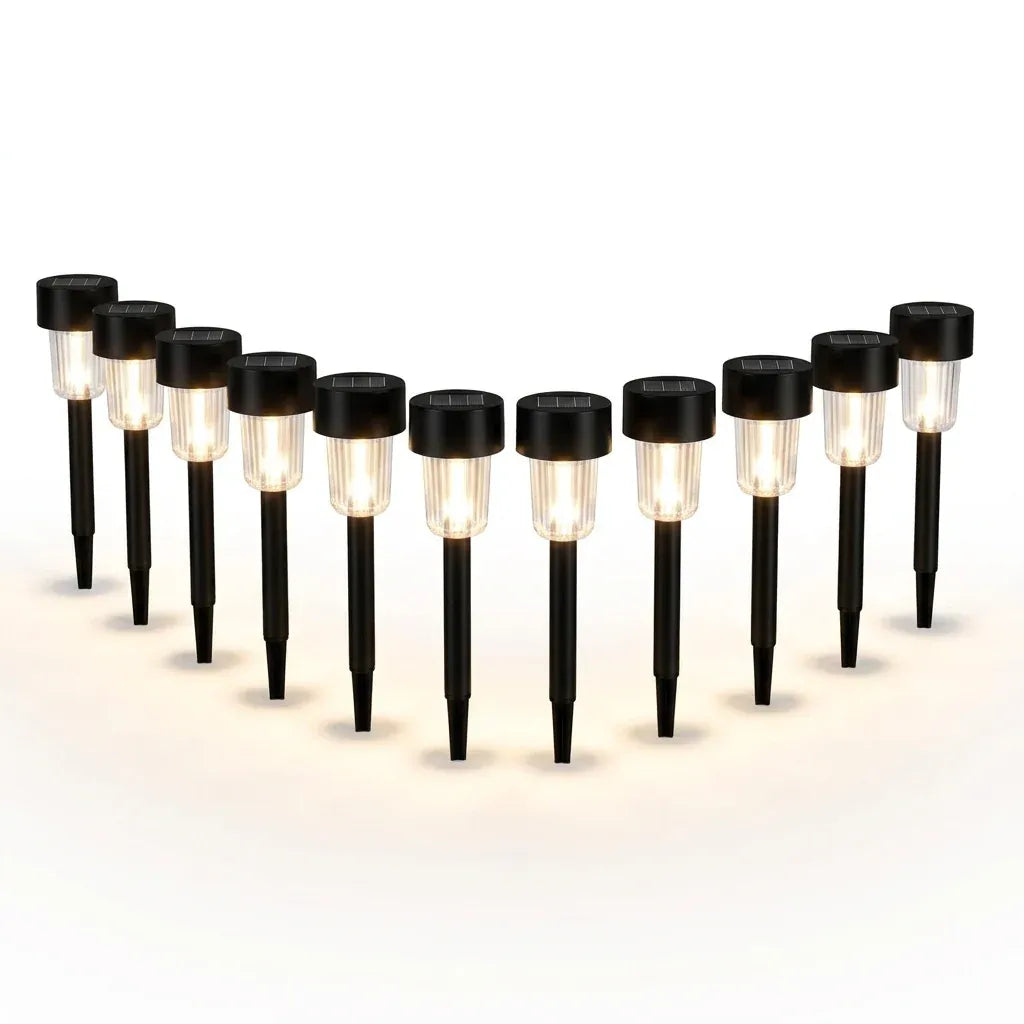 10-Pack Solar Garden Pathway Lights 31.5cm.