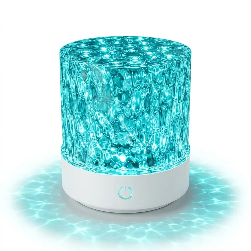 RGB Water Ripple Night Light with Remote Control.
