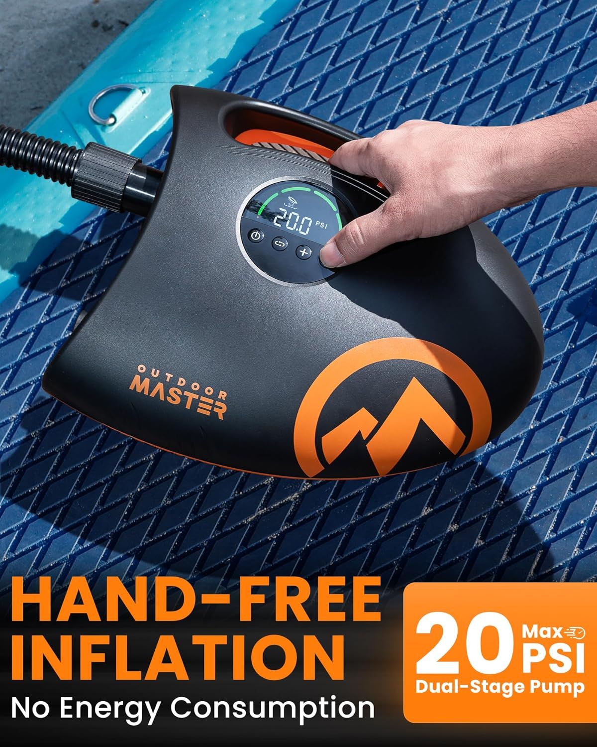 OutdoorMaster Shark inflatable air pump, 12V.