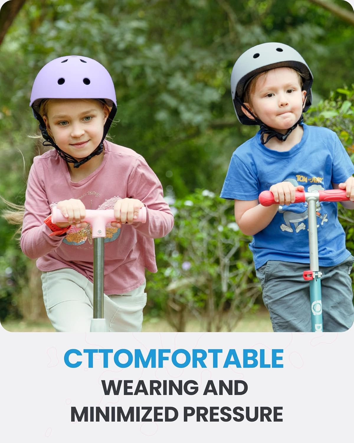 OutdoorMaster Youth & Kids Bike Helmet - Adjustable Multi-Sports Skateboard Helmet with Removable Liners for Balance Bike, Toddler Scooter, One Wheel Hoverboard-Taro purple-Small