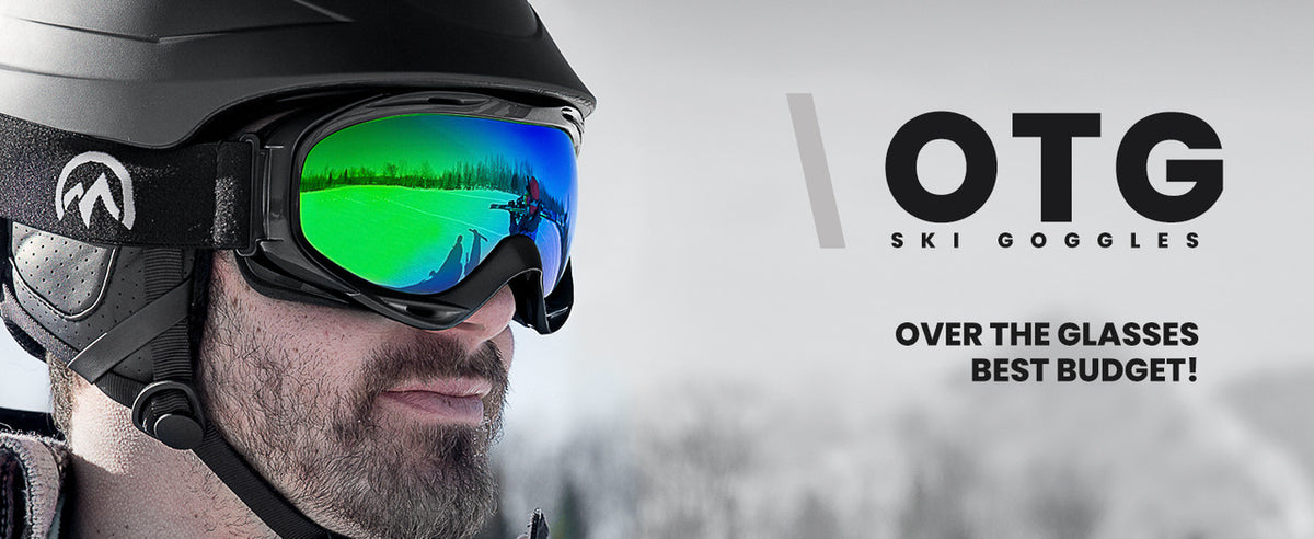 OutdoorMaster OTG Ski Goggles Over Glasses Ski/Snowboard Goggles for Men, Women & Youth 100% UV Protection-OM-5.