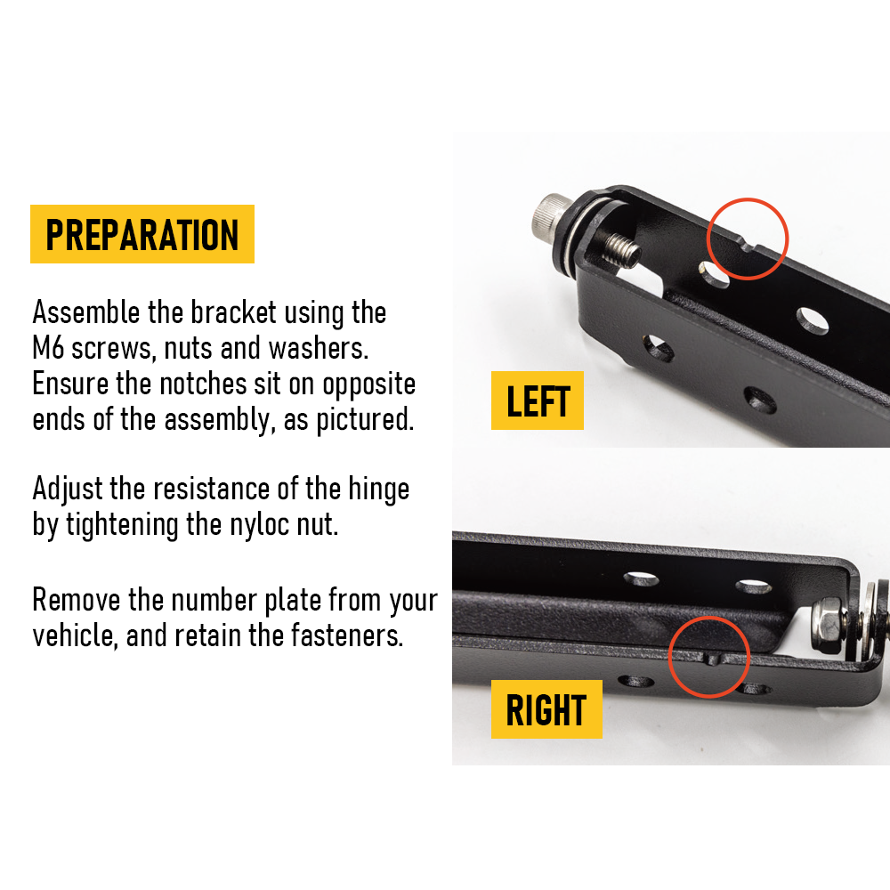 Stainless steel foldable off road winch.