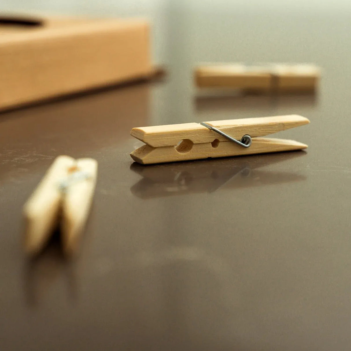 50 Pcs Eco Bamboo Clothes Pegs