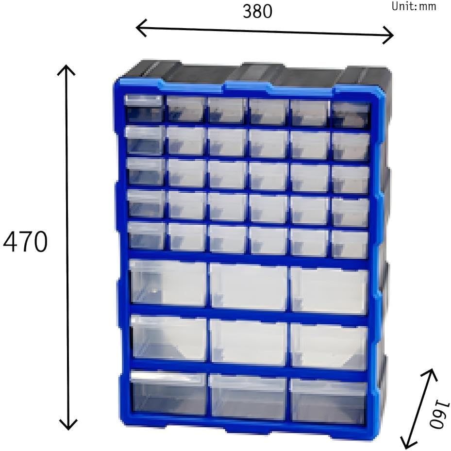 39-drawer Parts Storage Cabinet for Sorting Screws, Bolts, Organizer Box