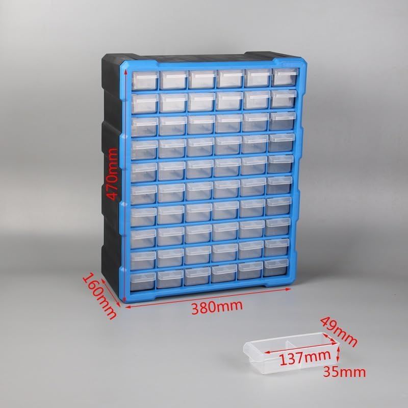 60-drawer Parts Storage Cabinet for Sorting Screws, Bolts, Organizer Box