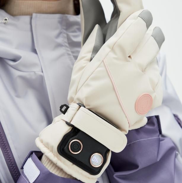 USB Heated Gloves for Outdoor White
