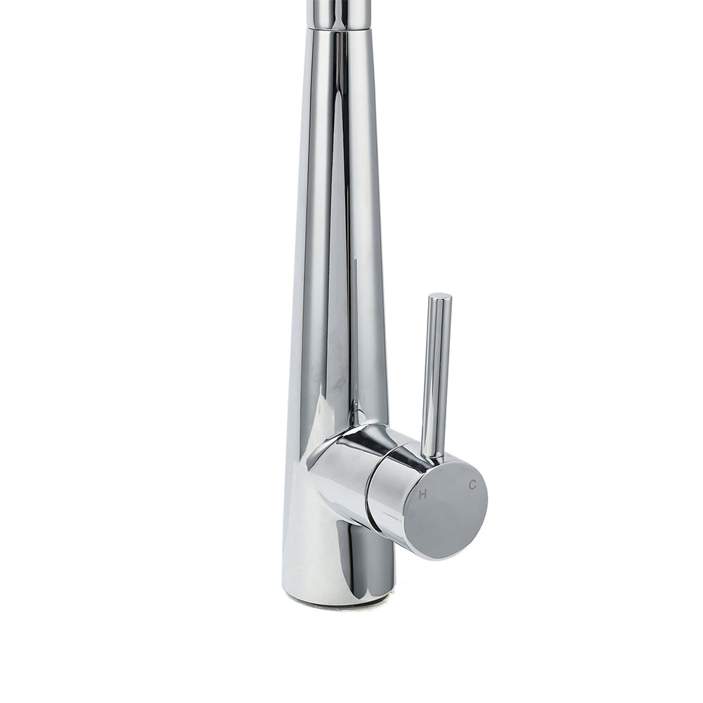 WELS Chrome 360 Swivel Pull Out Kitchen Tap Sink Mixer Faucet Spout 2 Way Outlet