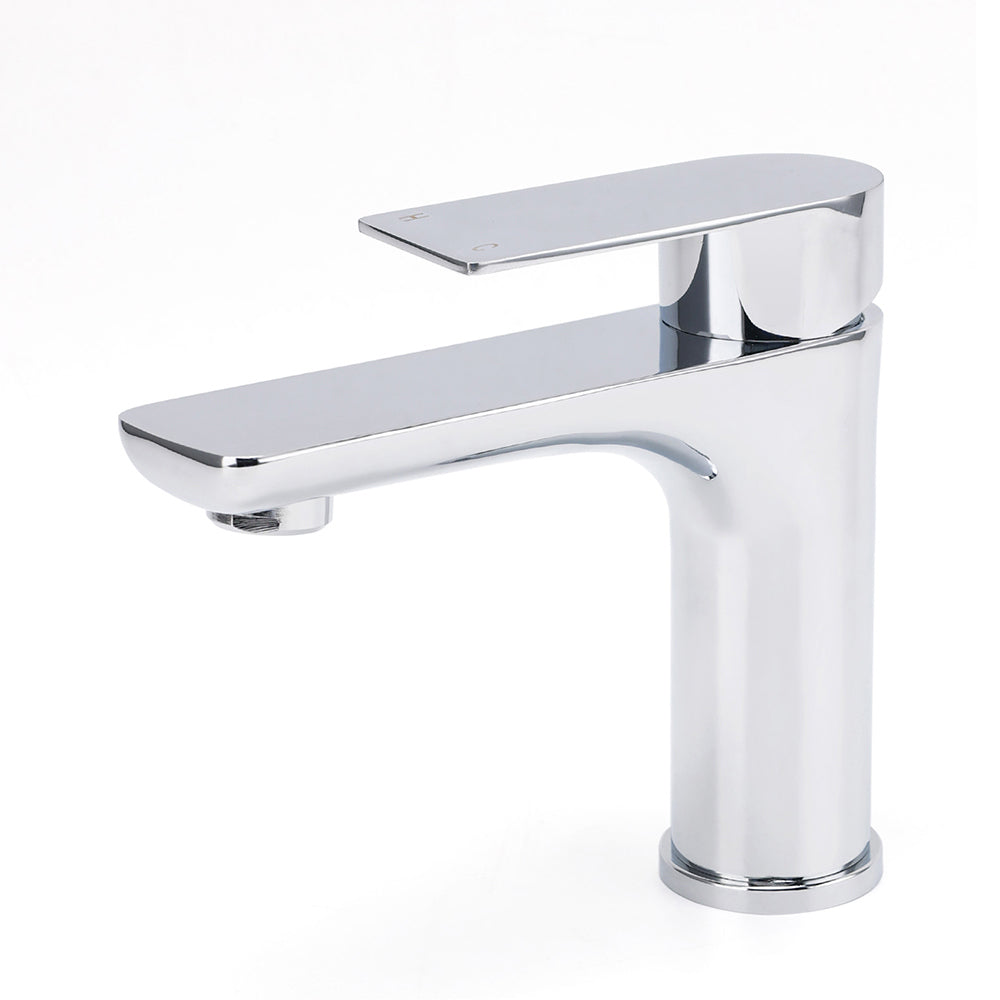 WELS Bathroom Vanity Kitchen Laundry Round Chrome Basin Mixer Sink Faucet Tap