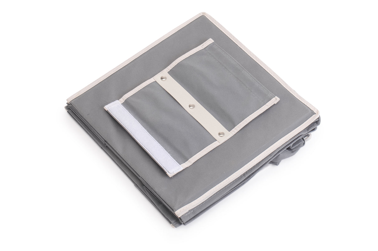 5 Tier Shelf Hanging Closet Organizer and Storage for Clothes (Grey)