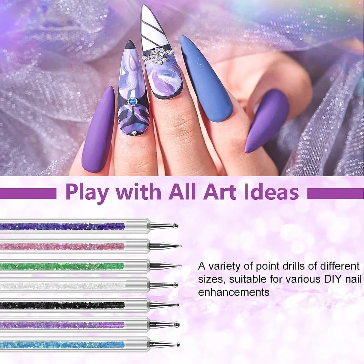31Pcs Nail Art Brushes and Dotting Tools