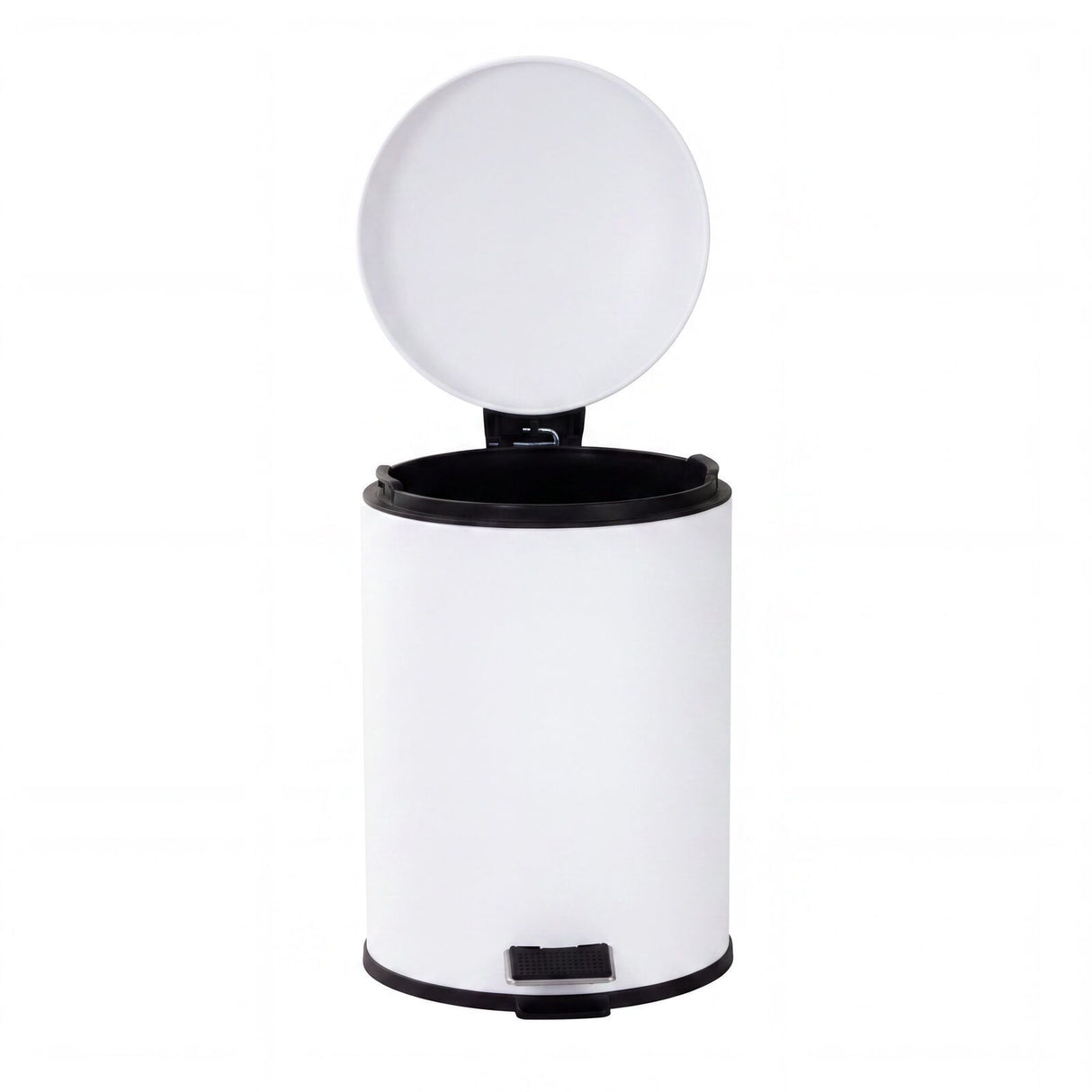 6L Compact Pedal Bin with Stainless Steel and Plastic Construction