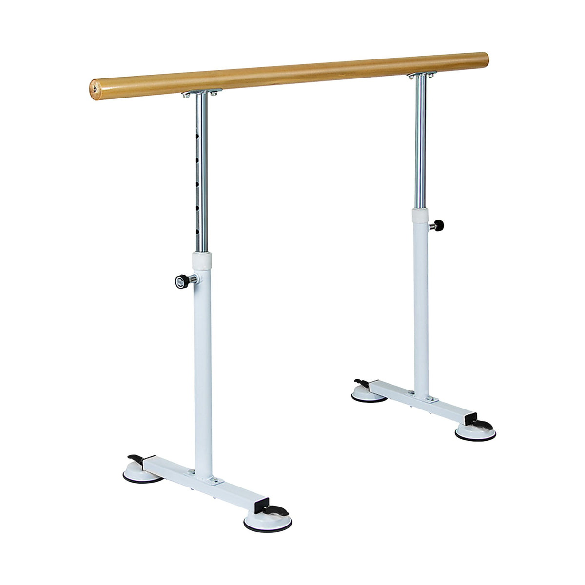 Freestanding ballet barre, 1.5m, height adjustable.