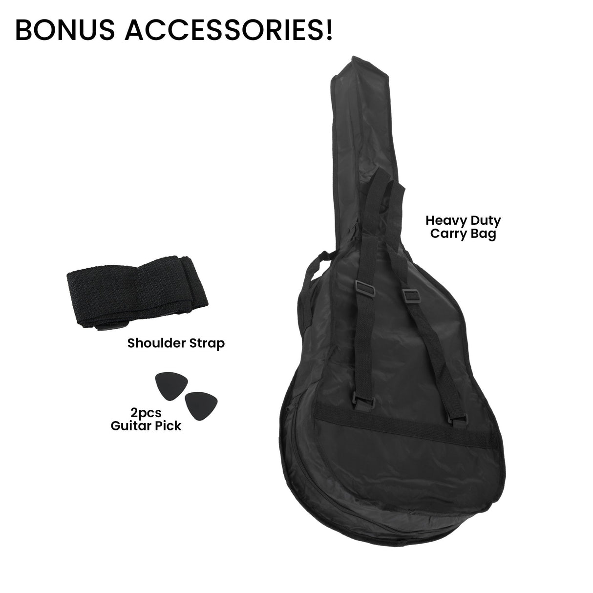 Karrera 38in Cutaway Acoustic Guitar with guitar bag - Blue Burst