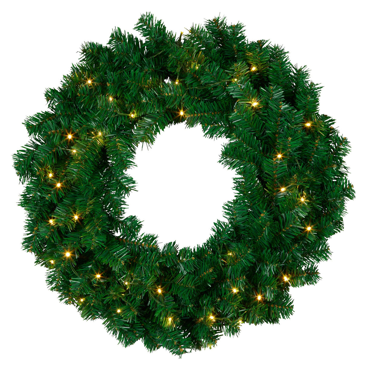 Christabelle 61cm Chadwick Christmas Wreath with LED Lights Front Door Decoration Ornament