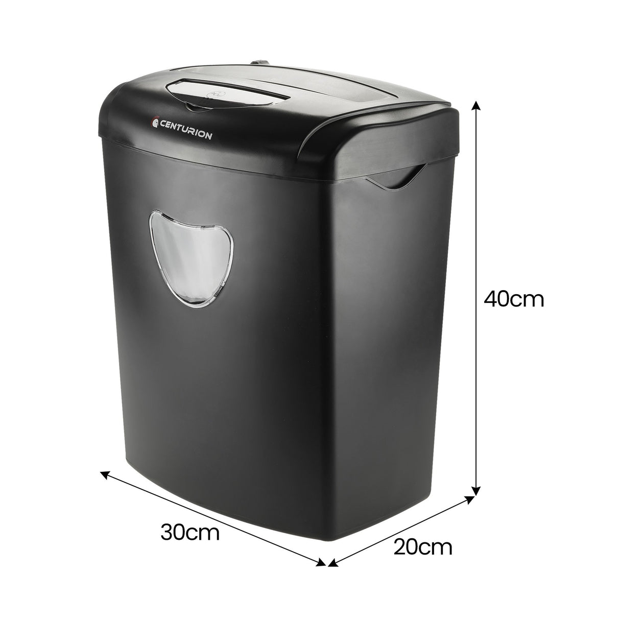 Centurion 21L Cross-Cut Office Shredder 10-Sheet Paper, CD & Credit Card Security
