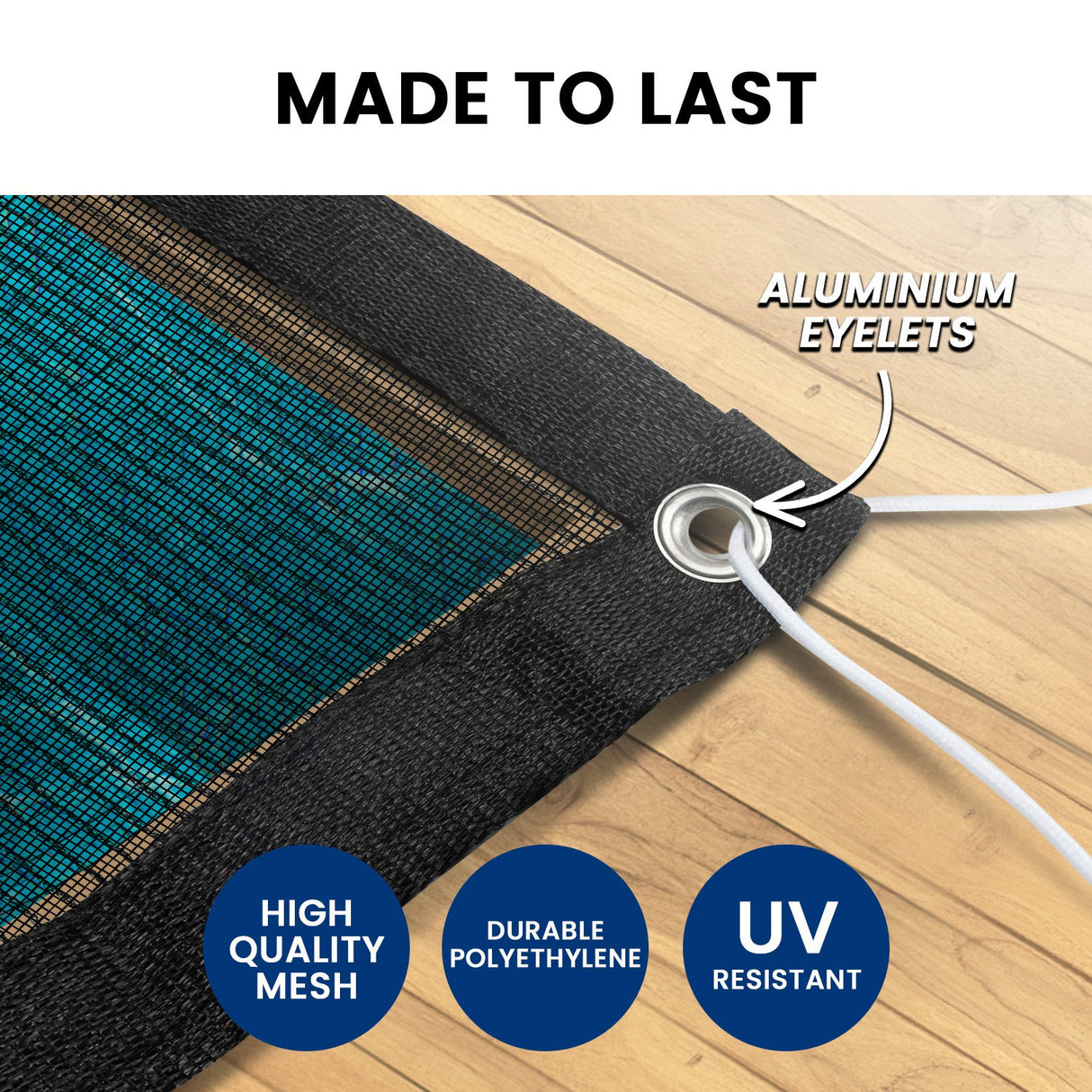 HydroActive UV-Resistant Swimming Pool Leaf Net Cover 6 x 11m