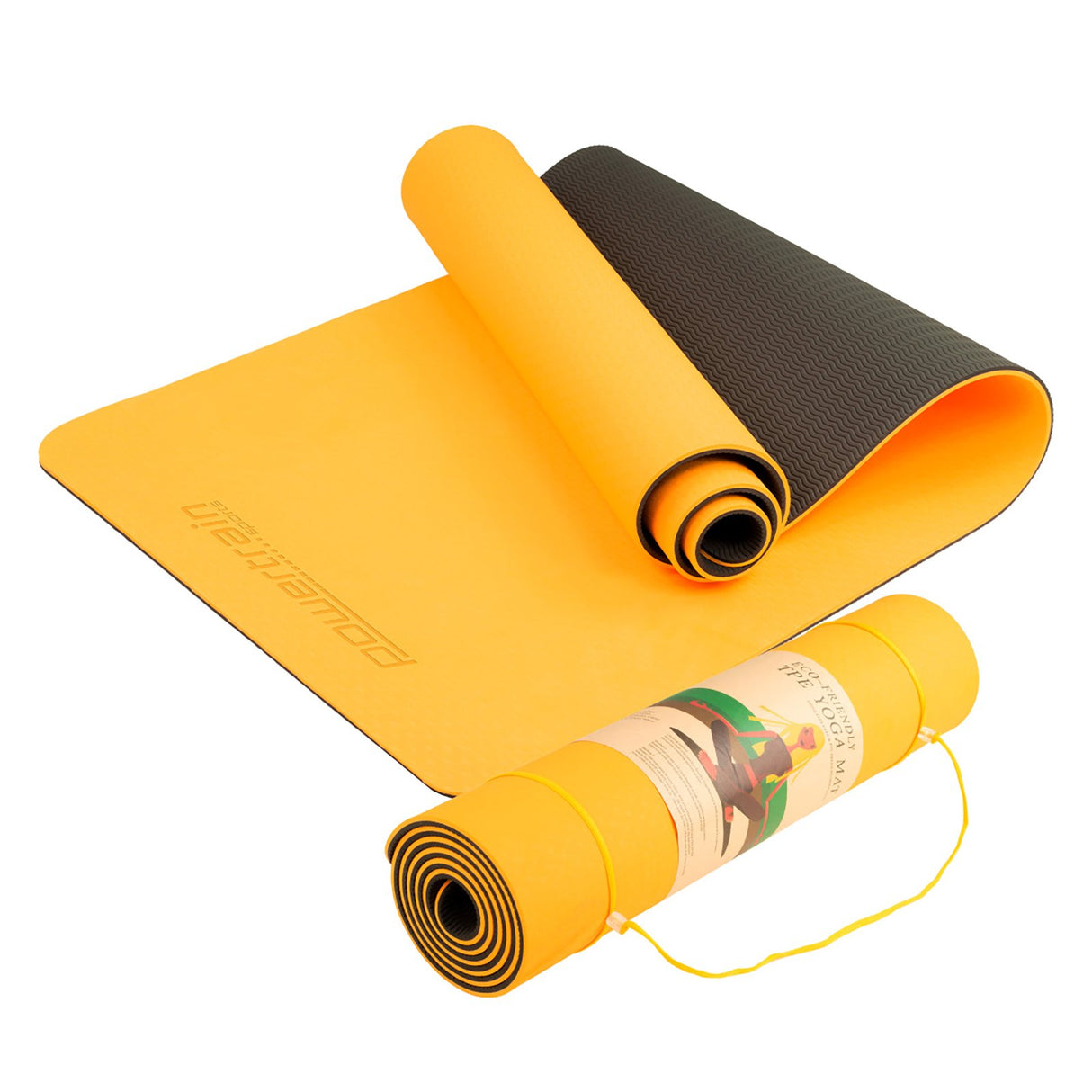 Powertrain Eco-friendly Dual Layer 8mm Yoga Mat