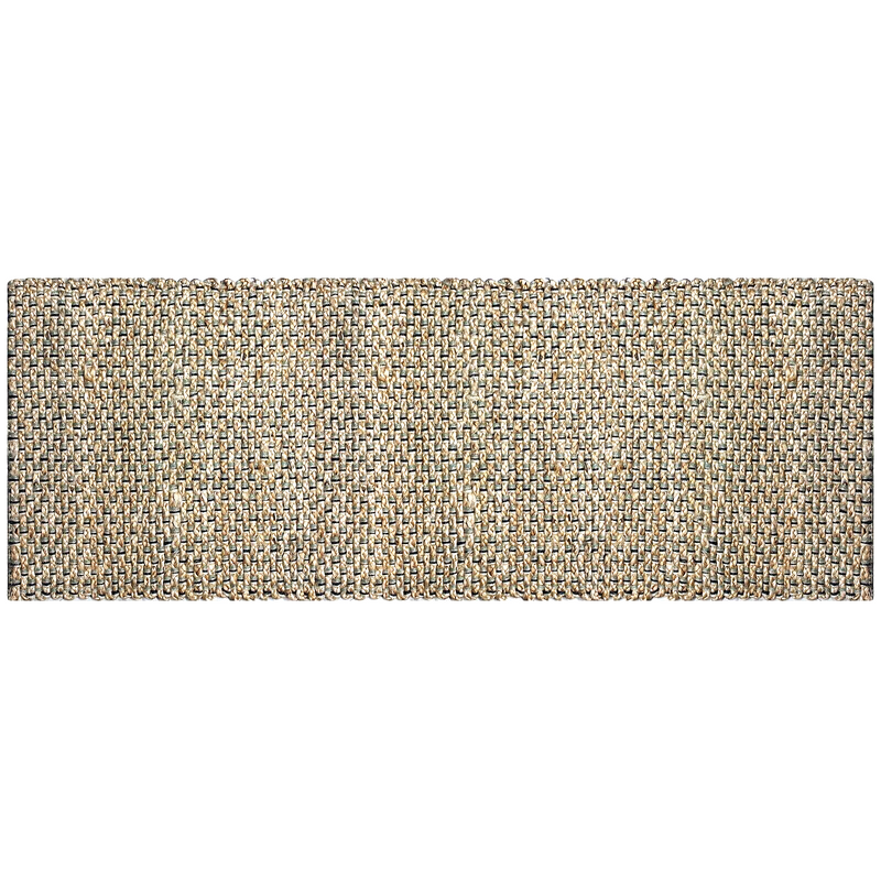 Hand Braided Jute Runner with Green Textured Weave 50 x 120 cm - Shoppers Spot Floor Runner - Alternate view 2