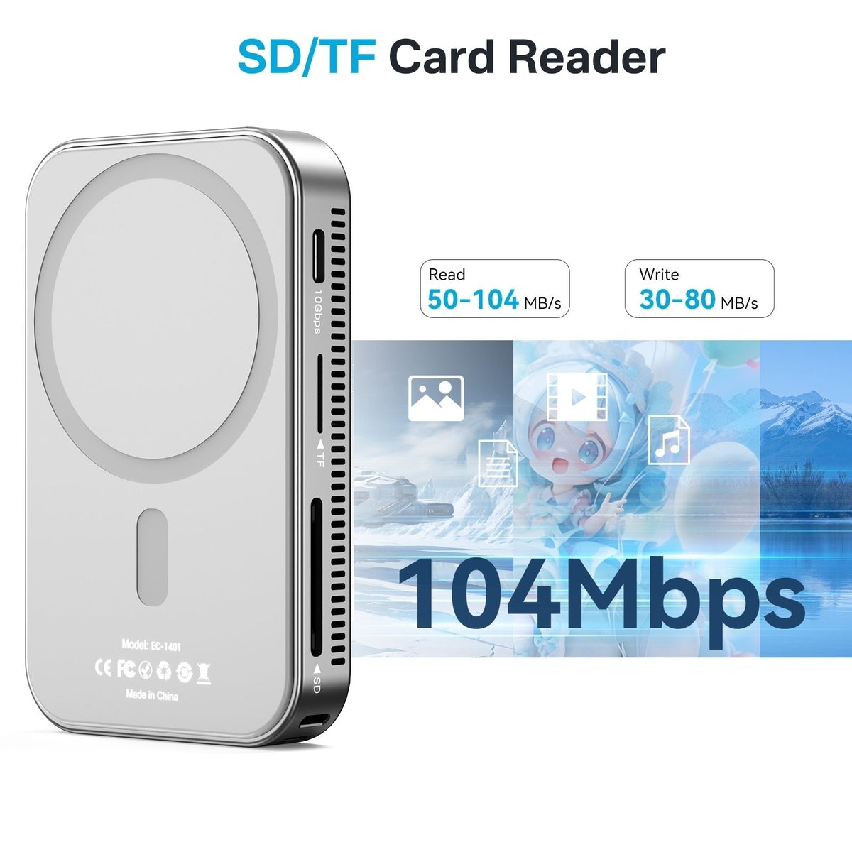 ACASIS SSD Gbps magnetic docking hub, model EC1401.