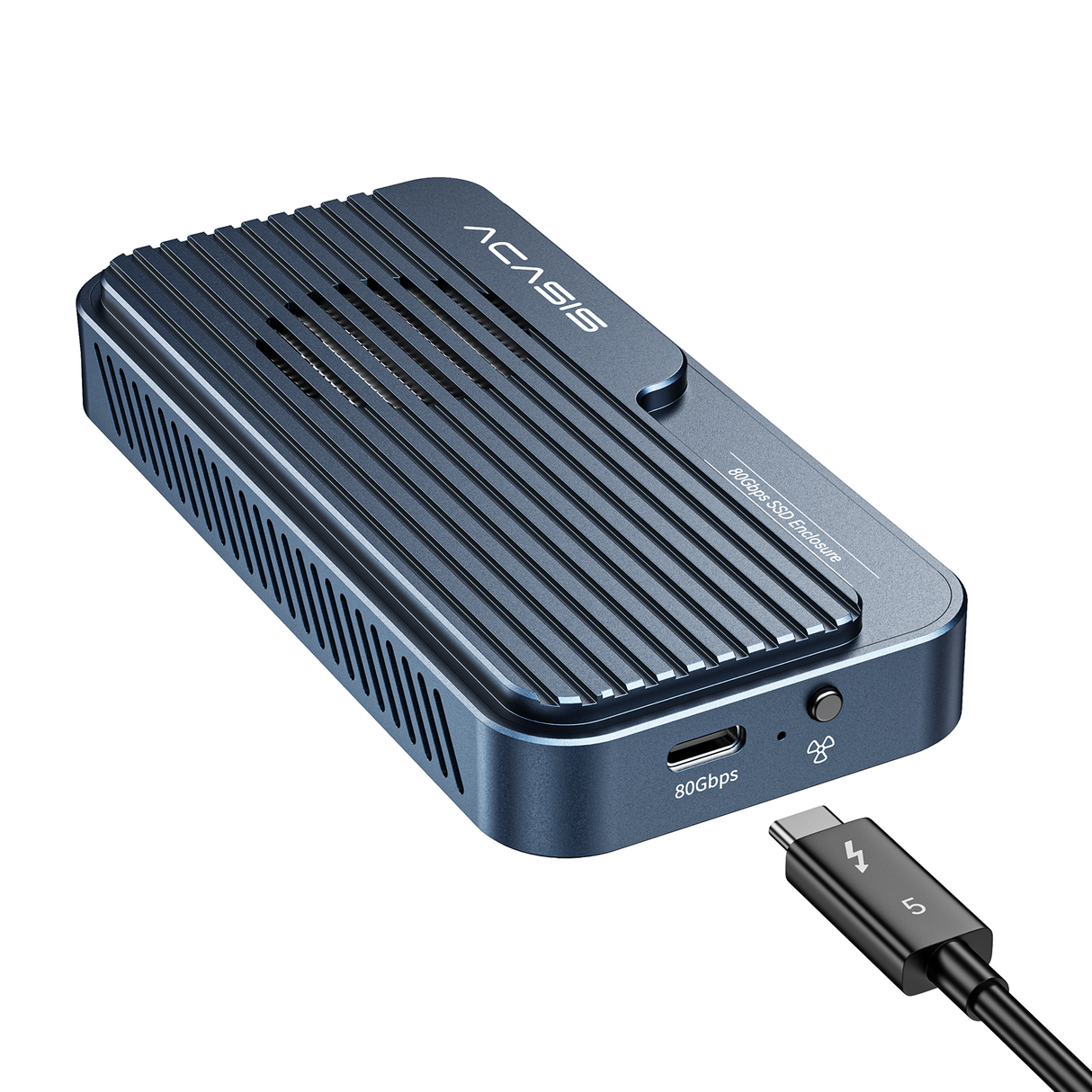 ACASIS TB501PRO USB4 v2 80Gbps M.2 NVMe SSD Enclosure Thunderbolt 5/4/3 6,000MB/s PCIe Gen5 Ready Active Cooling Fan
