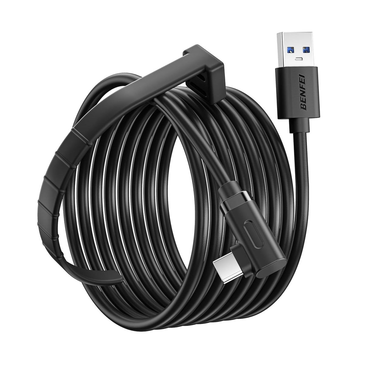BENFEI 375BK-3M USB 3.0 to Right Angled USB-C PVC 3M