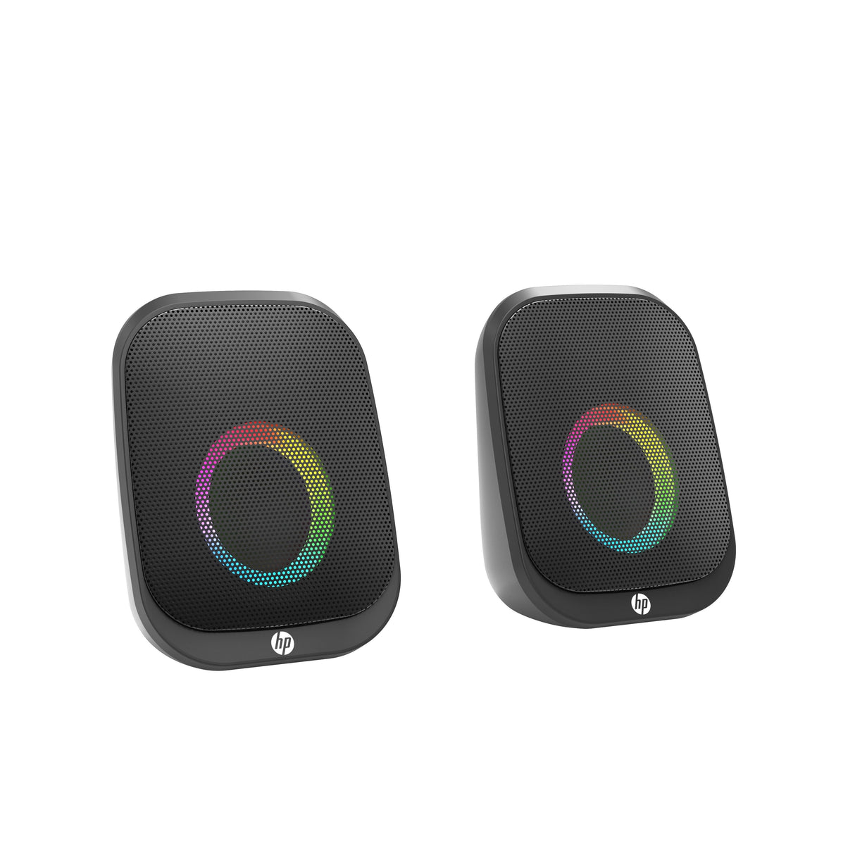 HP DHS-2113 Wired Bluetooth Speaker Portable USB AUX LED Stereo Sound Black