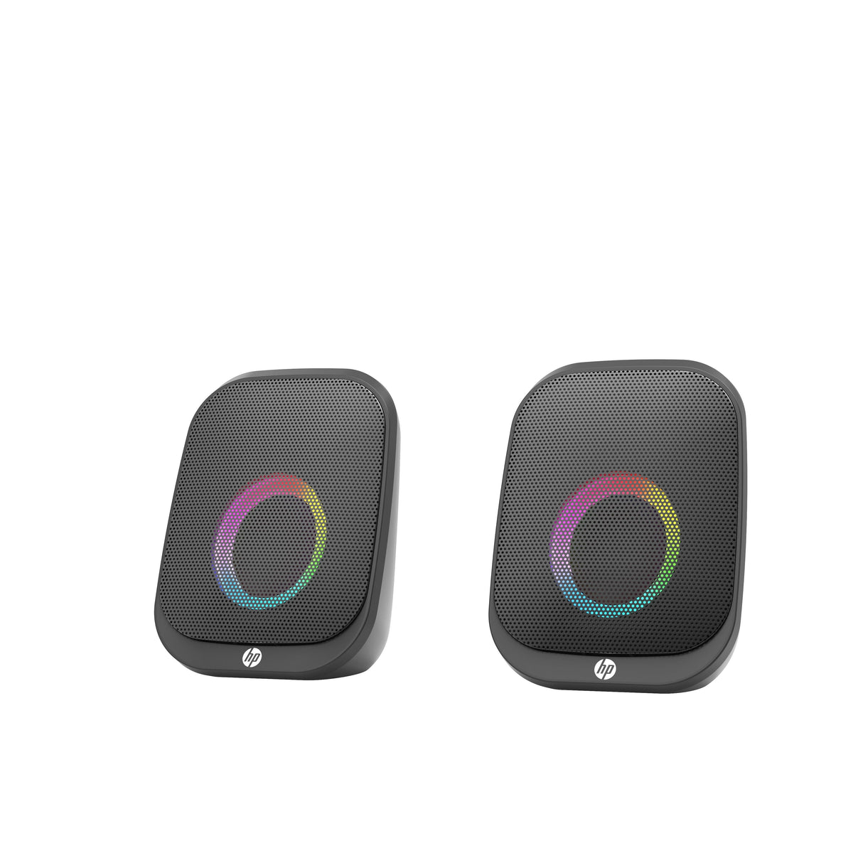 HP DHS-2113 Wired Bluetooth Speaker Portable USB AUX LED Stereo Sound Black
