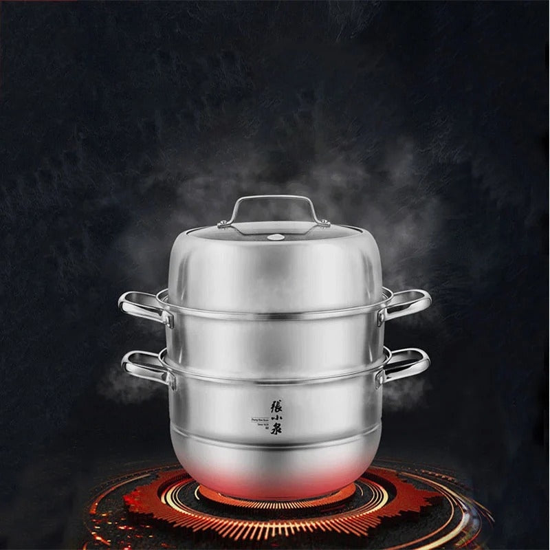 Zhang Xiao Quan three-tier steamer, 28cm.