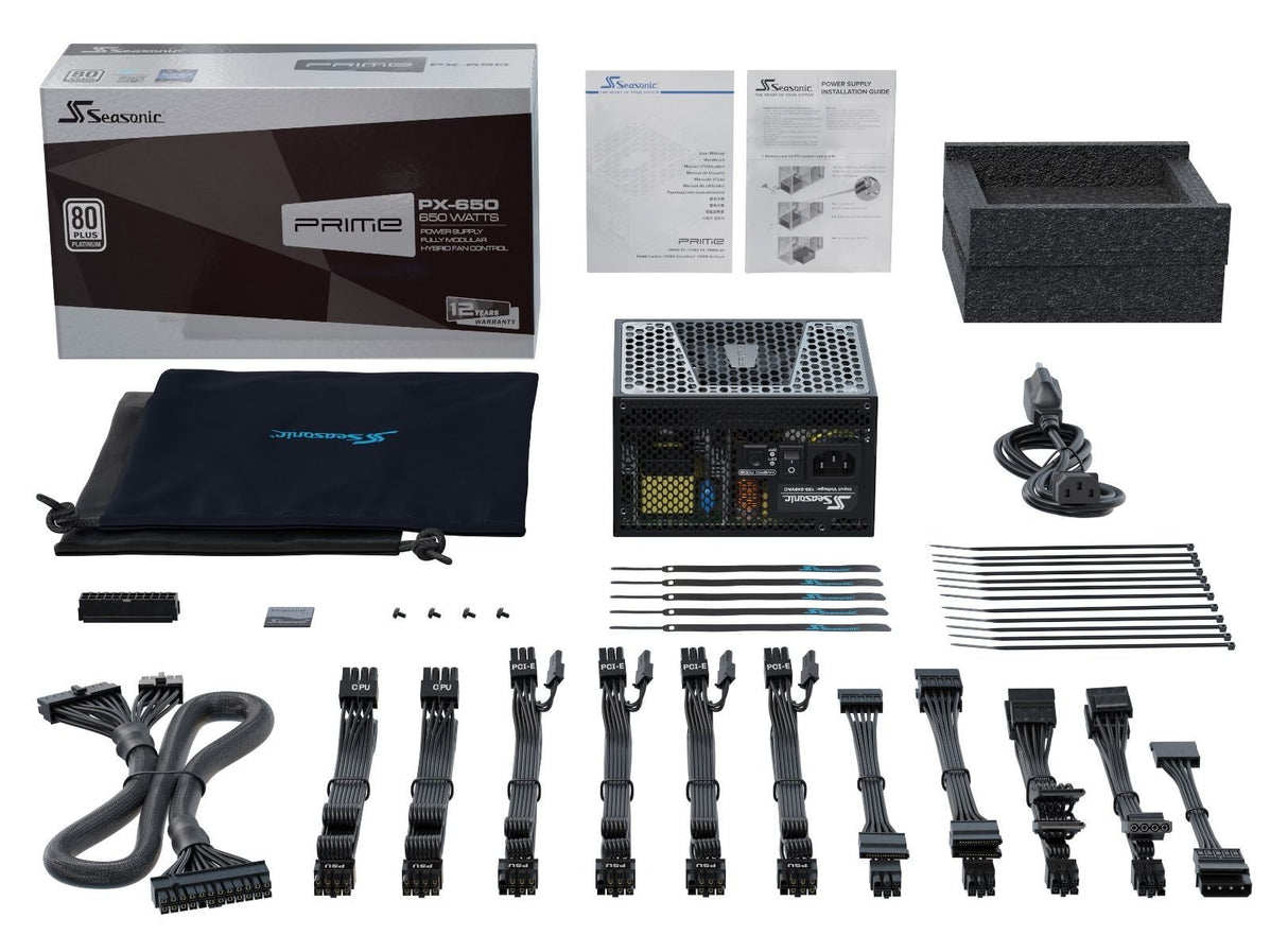 SeaSonic 650W PRIME PX-650 Platinum PSU (SSR-650PD2) (OneSeasonic)