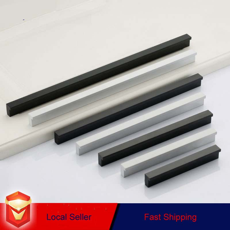Aluminium Kitchen Cabinet Handles Drawer Bar Handle Pull Silver 128mm