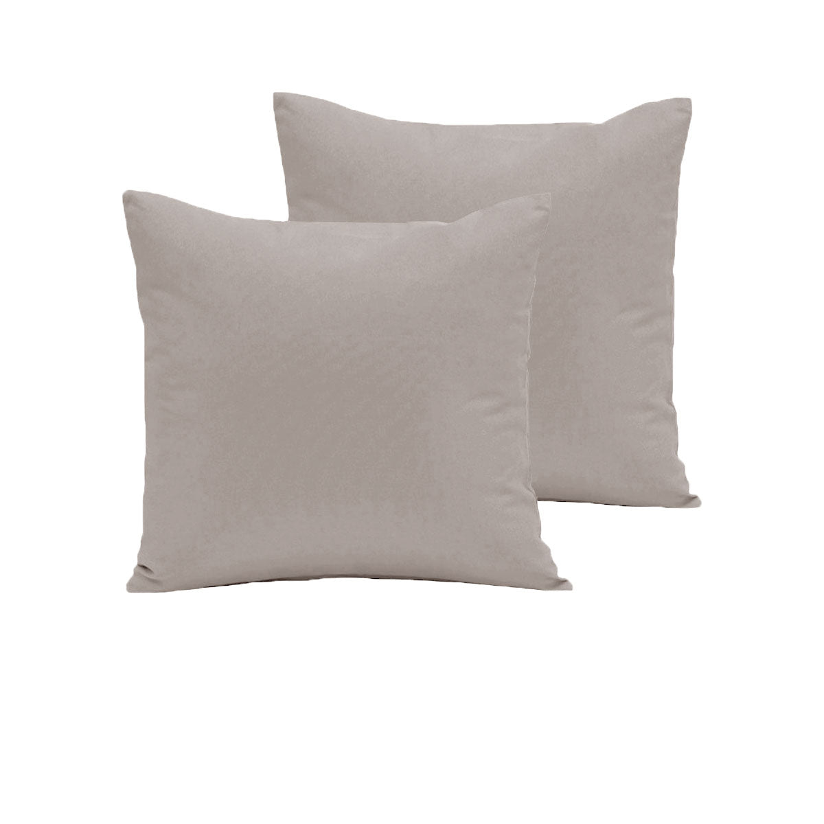 Pair of 280TC Polyester Cotton European Pillowcases Latte