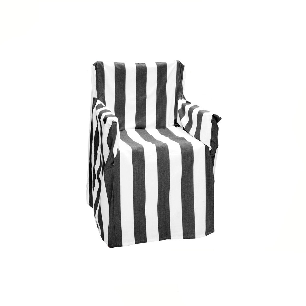 Rans Alfresco 100% Cotton Director Chair Cover Striped Black