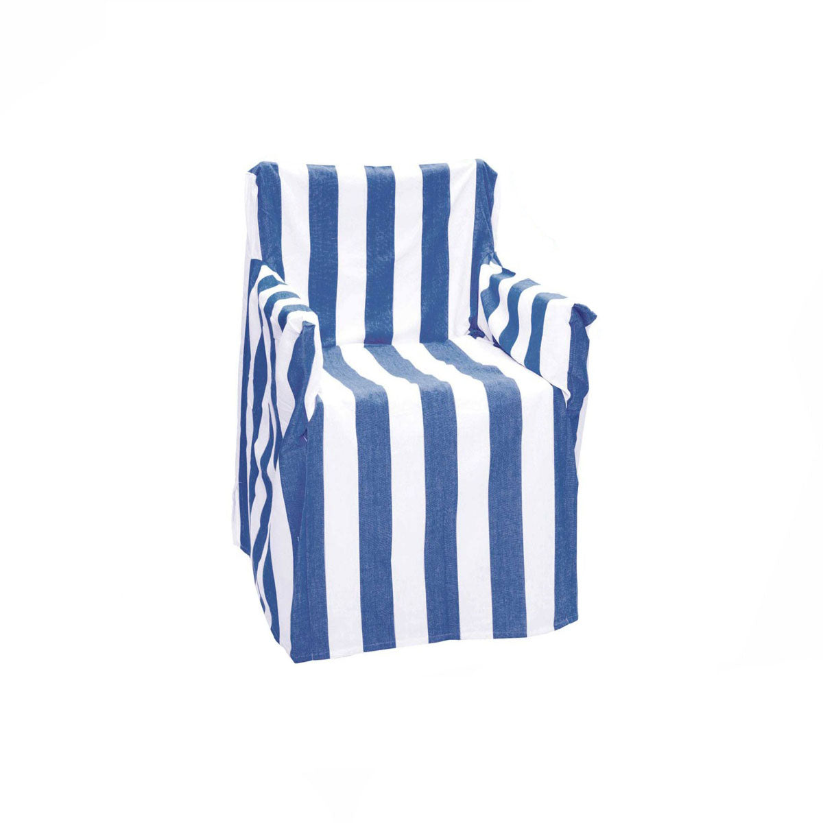 Rans Alfresco 100% Cotton Director Chair Cover Striped Cobalt Blue