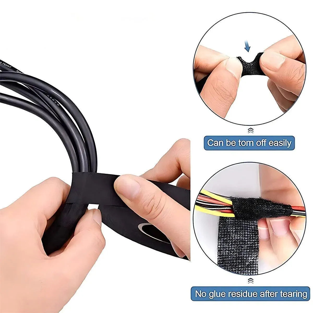 7 Rolls Automotive Wire Loom Harness Tape Cloth Electrical Insulation Noise Damping